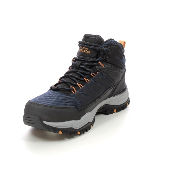 Skechers Arch Fit Tex Dawson Raveno NVBK Navy Black Mens Outdoor ...