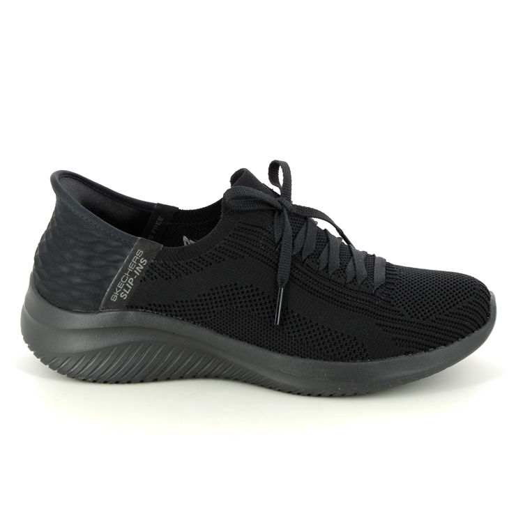 Skechers Slip Ins Ultra BBK Black Womens trainers 149710