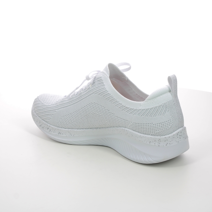 Skechers Ultra Flex 3.0 WSL White Silver Womens trainers 149865