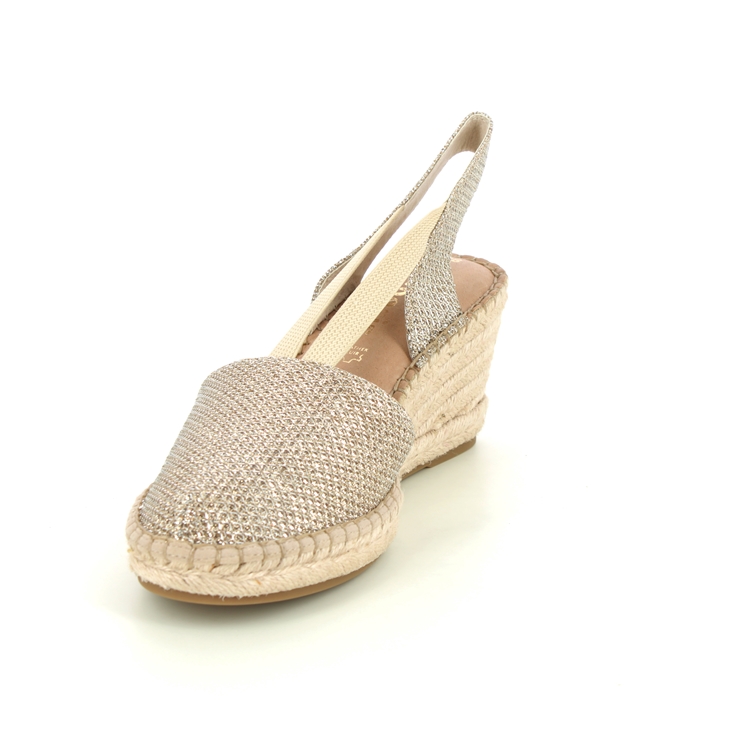 Tamaris Tremp Wedge Light Gold Womens Espadrilles 29603-20-909