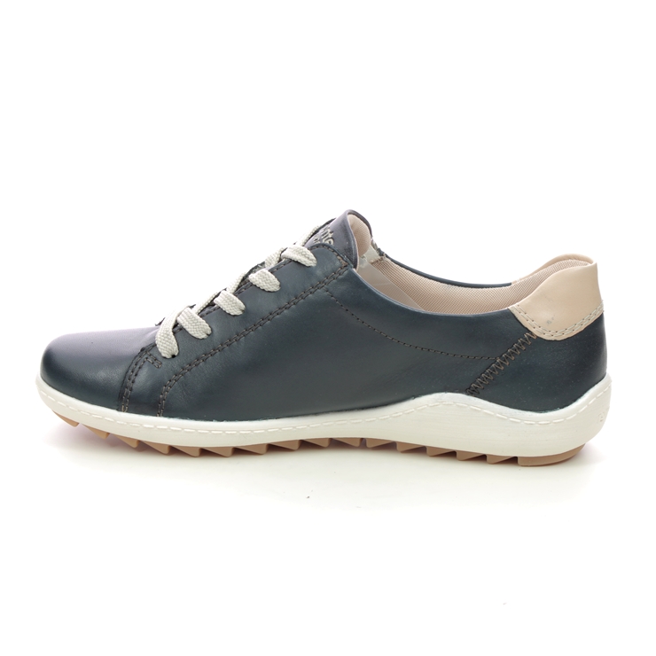 Remonte R1432-14 Zigzip 1 Navy leather Womens lacing shoes