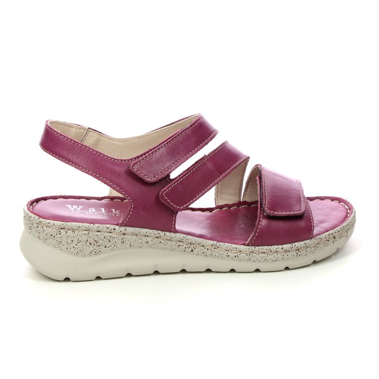 Begg Exclusive Tramba Wide Purple Leather Womens Wedge Sandals 937147200-95