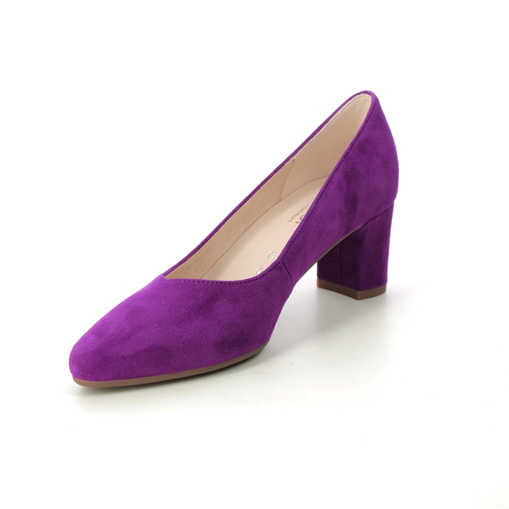 Gabor Helga Fuchsia Suede Womens Court Shoes 32.152.28