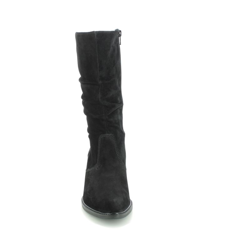 Gabor Ramona Black Suede Womens Mid Calf Boots 32.894.47