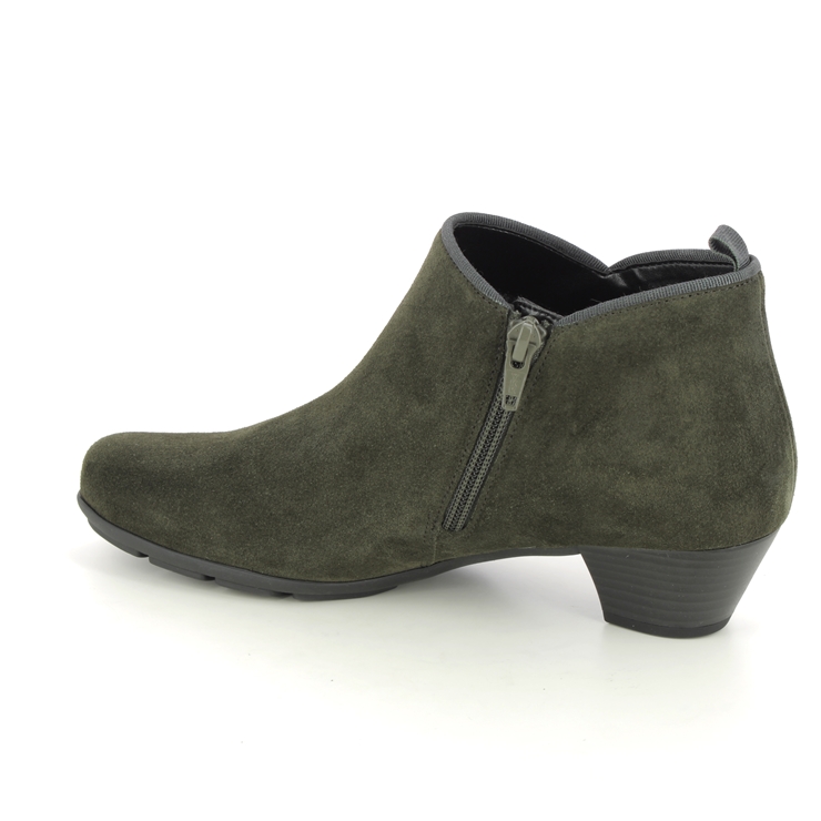 Gabor Trudy Green Suede Womens ankle boots 35.633.11