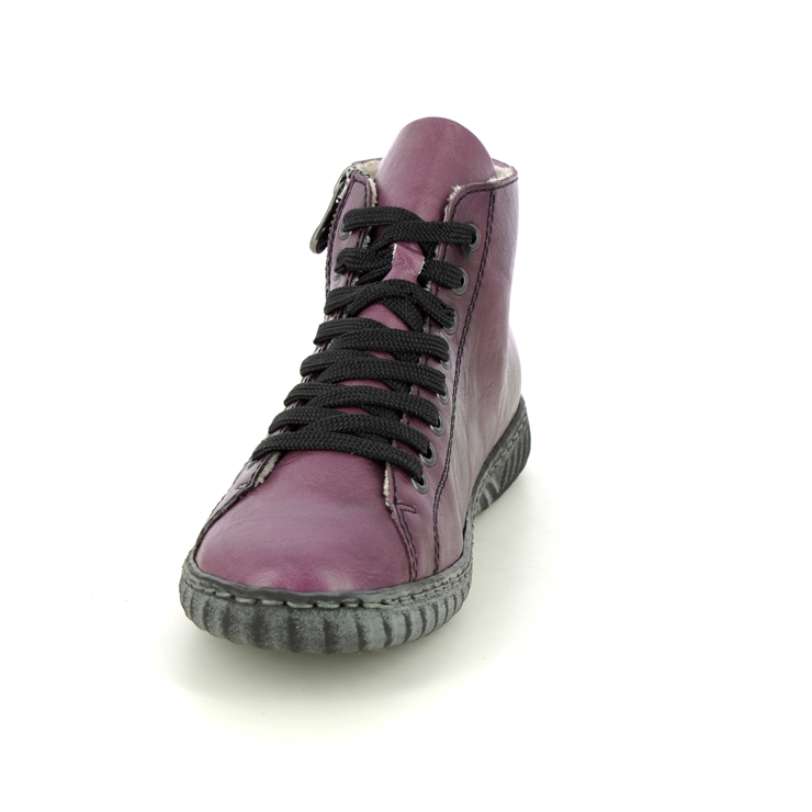 Rieker N0921-30 Purple Womens Hi Tops