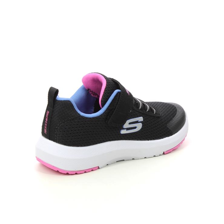 Skechers Dynamic Tread BKMT Black Kids girls trainers 81365L