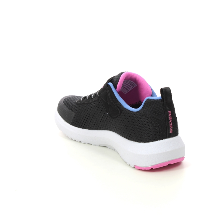 Skechers Dynamic Tread BKMT Black Kids girls trainers 81365L