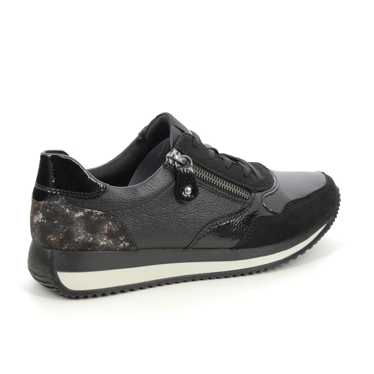 Remonte D0H01-01 Edith Lite Black leather Womens trainers