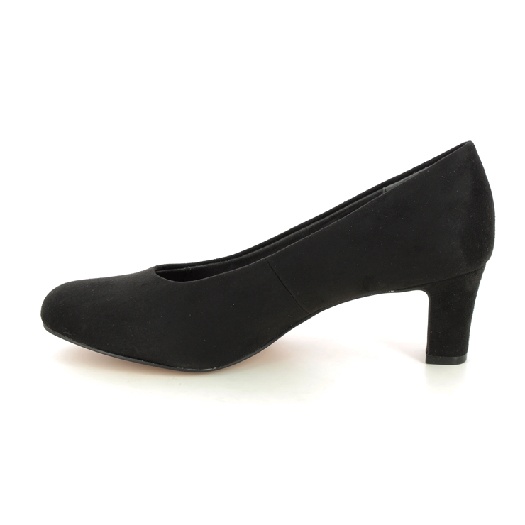 Jana Kalladaen Wide Black Womens Court Shoes 22470-41-001