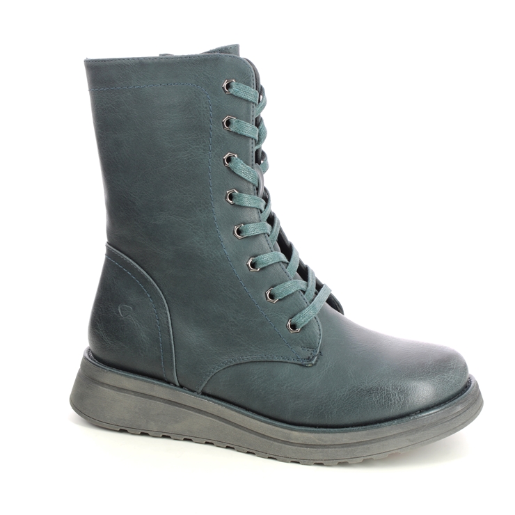 Heavenly Feet Martina Walker Teal blue Womens Lace Up Boots 3509 73