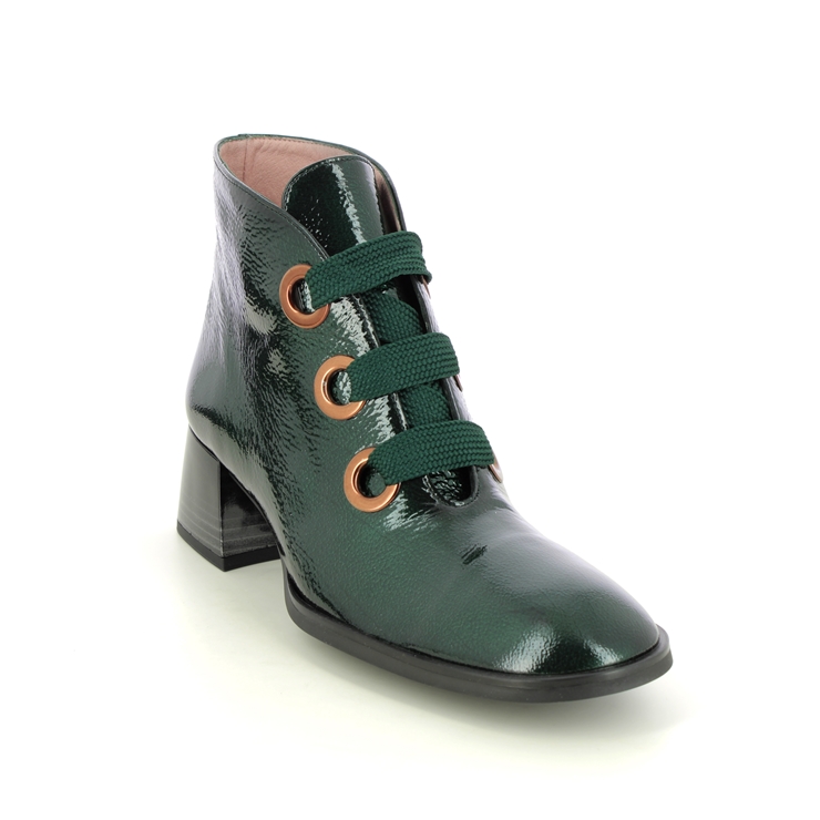 Hispanitas Charlize Boot HI233000-94 Green Patent Heeled Boots