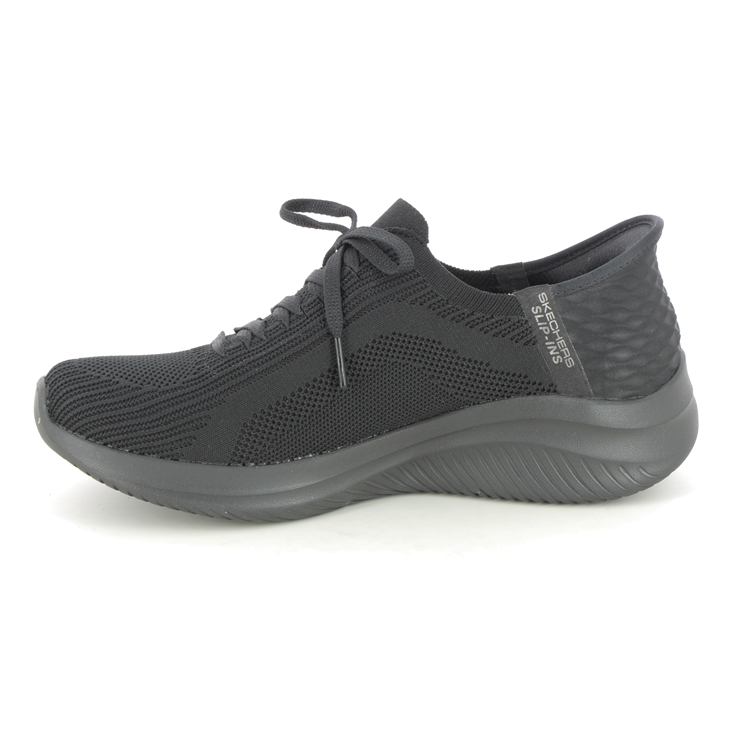 Skechers Slip Ins Wide Ultra Flex BBK Black Womens trainers 149710W