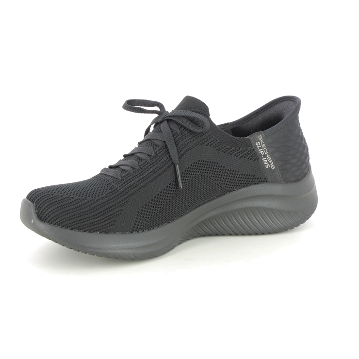 Skechers Slip Ins Wide Ultra Flex BBK Black Womens trainers 149710W