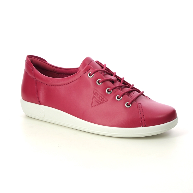 ECCO Soft 2.0 Red Womens lacing shoes 206503-11466