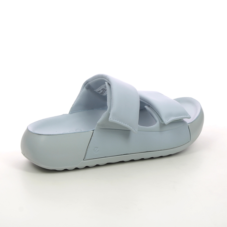 ECCO Cozmo Platform Pale blue Womens Slide Sandals 206663-01696