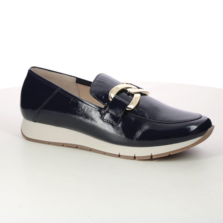 Navy patent loafers sales ladies