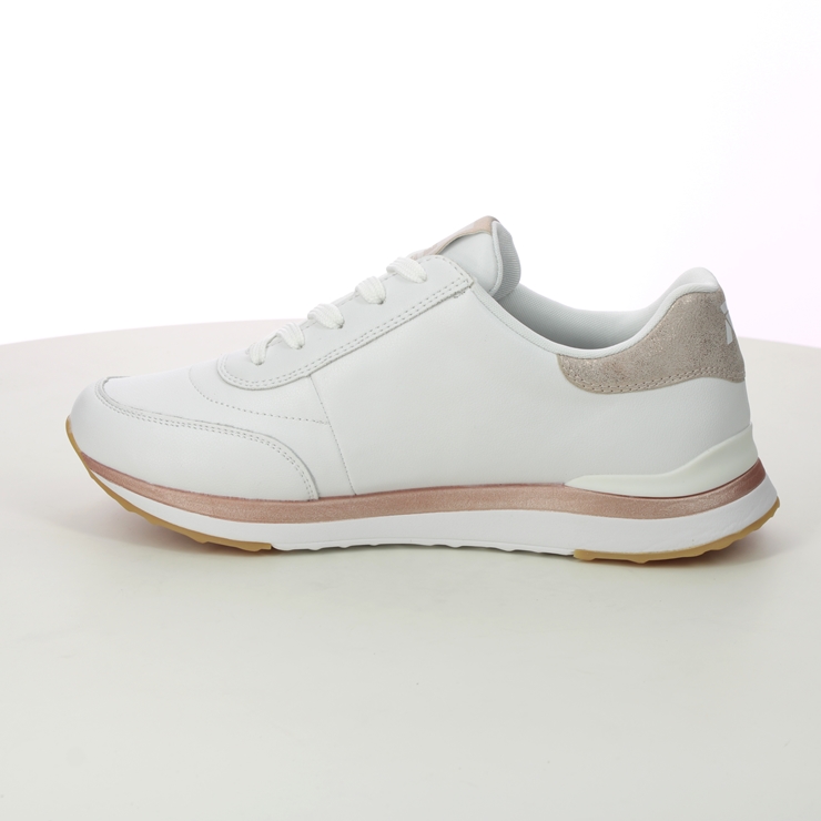 Rieker 42505-80 White Rose Gold Womens trainers