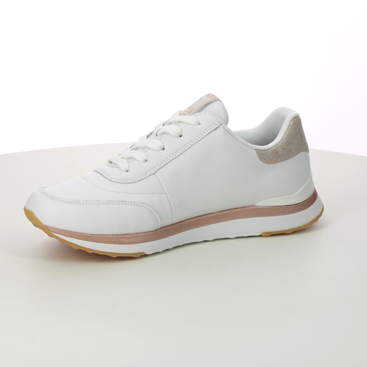 Rieker 42505-80 White Rose Gold Womens trainers