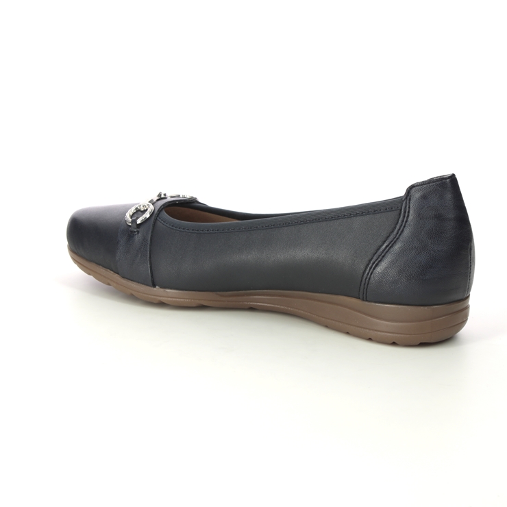 Rieker L9360-14 Navy Leather Womens pumps