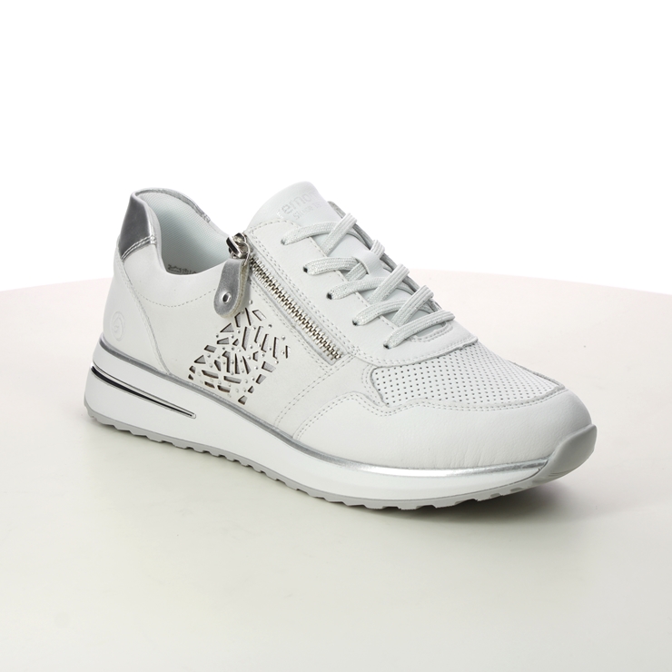 Silver and white on sale trainers