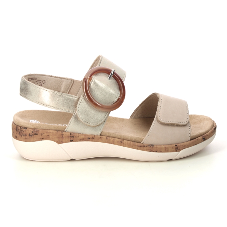 Remonte R6853-61 Paribuck Beige Womens Comfortable Sandals