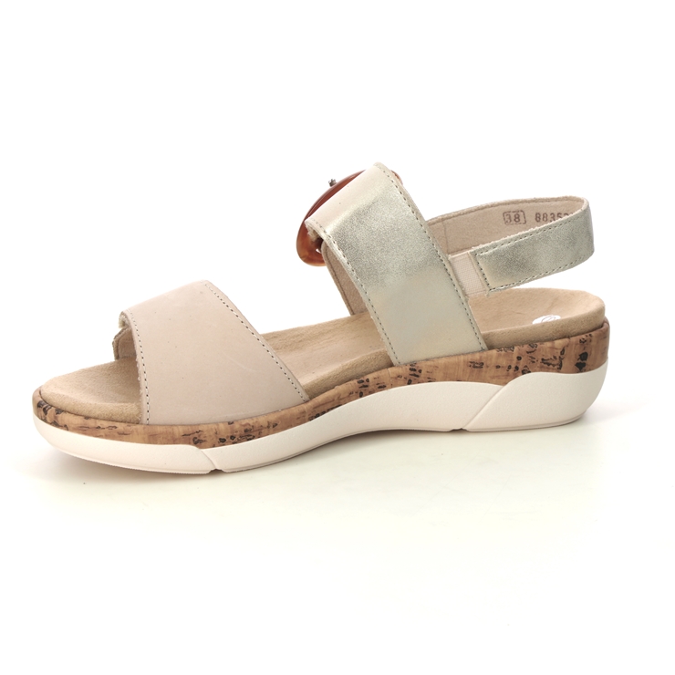 Remonte R6853-61 Paribuck Beige Womens Comfortable Sandals