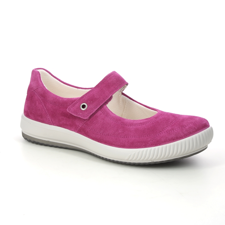 Legero Tanaro Bar Fuchsia Suede Womens Mary Jane Shoes 2000300-5670