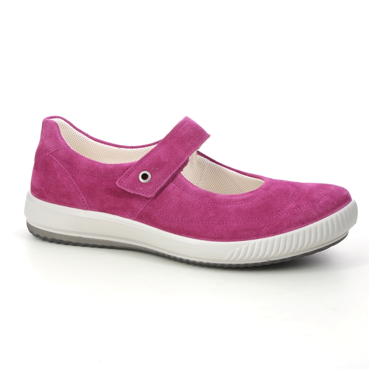 Legero Tanaro Bar Fuchsia Suede Womens Mary Jane Shoes 2000300-5670