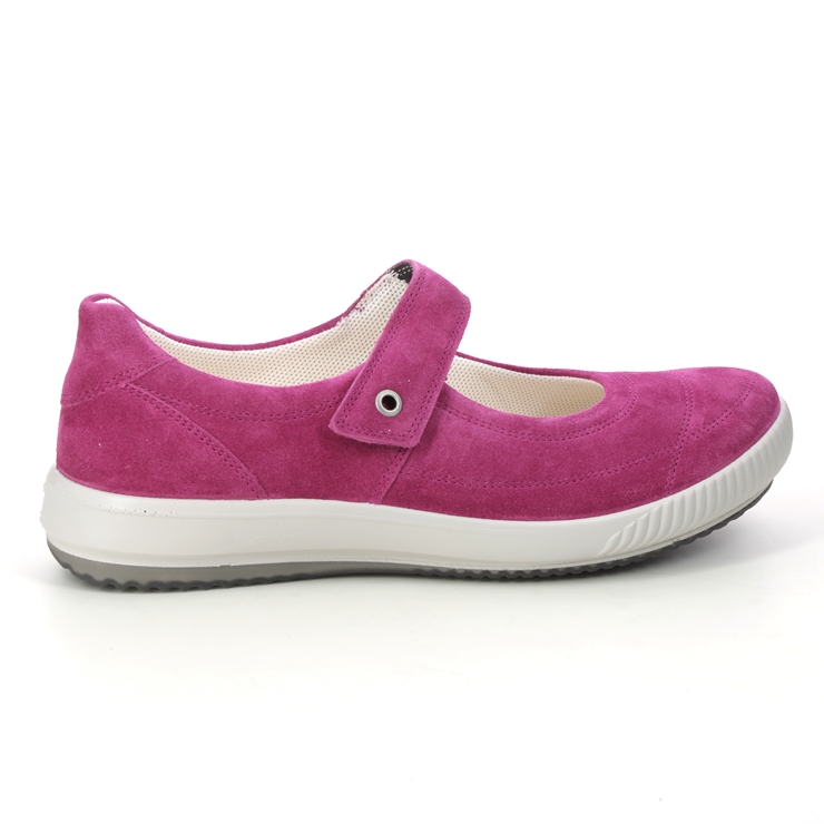 Legero Tanaro Bar Fuchsia Suede Womens Mary Jane Shoes 2000300-5670