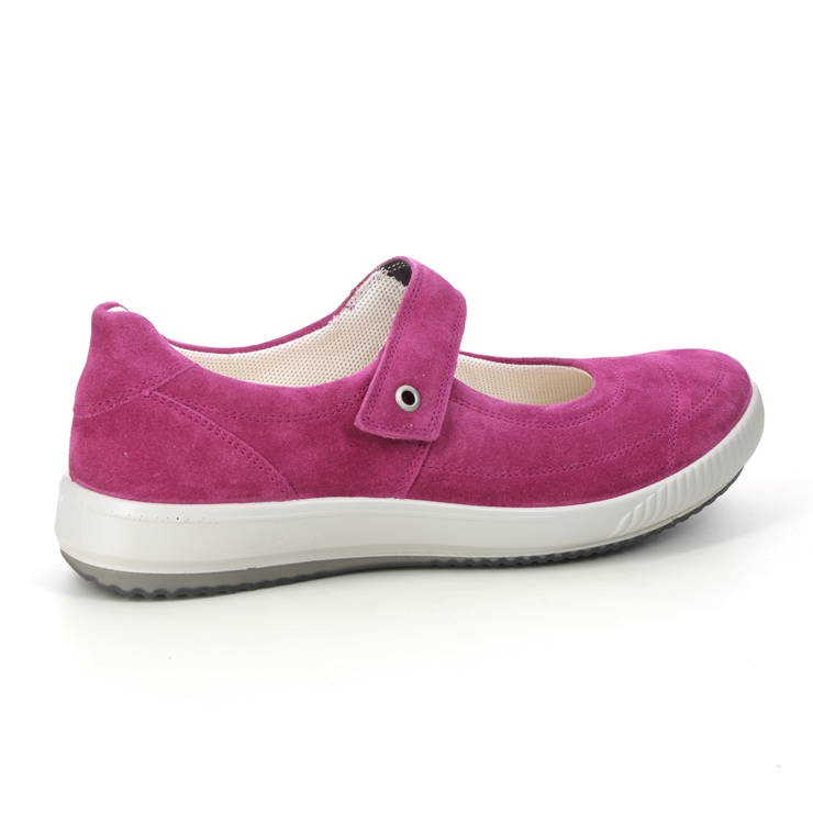 Legero Tanaro Bar Fuchsia Suede Womens Mary Jane Shoes 2000300-5670