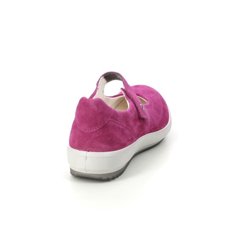 Legero Tanaro Bar Fuchsia Suede Womens Mary Jane Shoes 2000300-5670