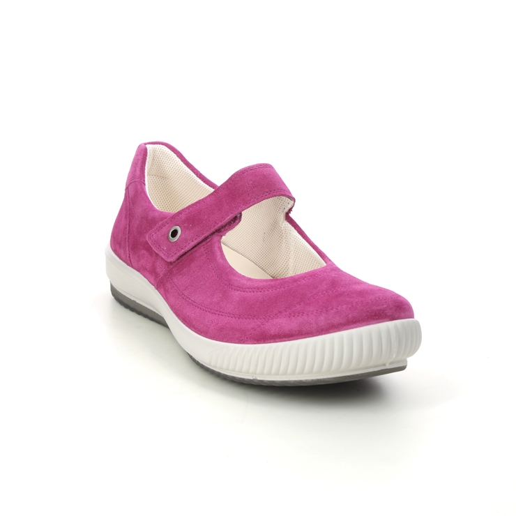 Legero Tanaro Bar Fuchsia Suede Womens Mary Jane Shoes 2000300-5670