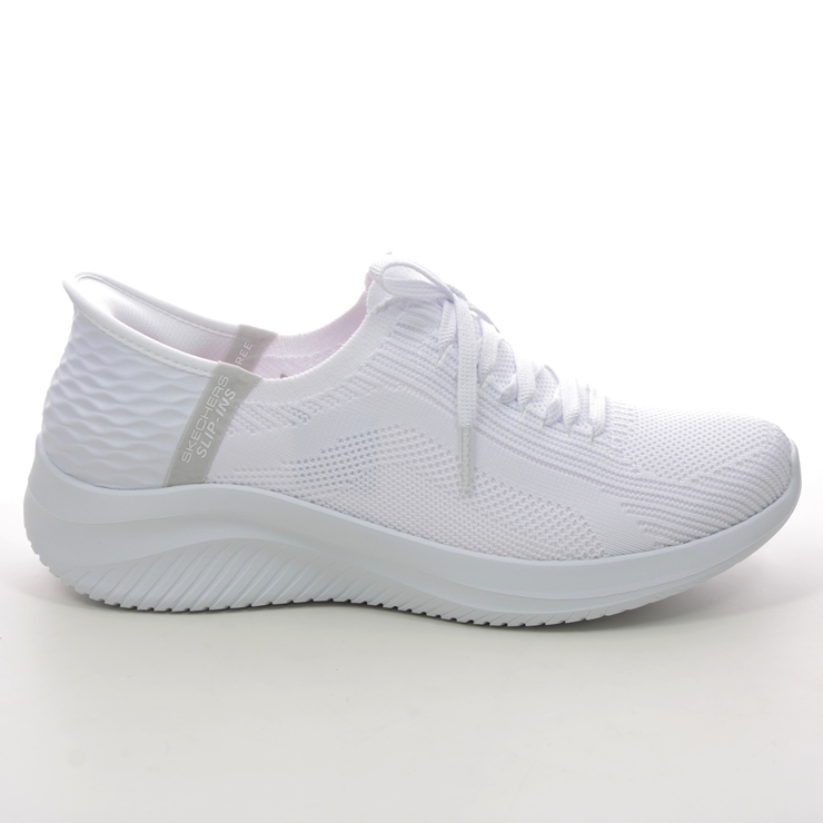 Skechers Slip Ins Ultra Flex WHT White Womens trainers 149710