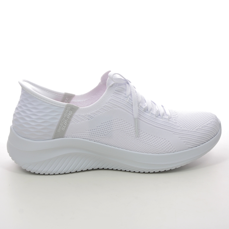 Skechers Slip Ins Ultra Flex WHT White Womens trainers 149710