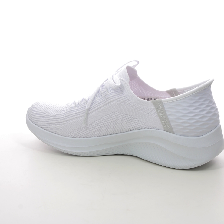 Skechers Slip Ins Ultra Flex WHT White Womens trainers 149710