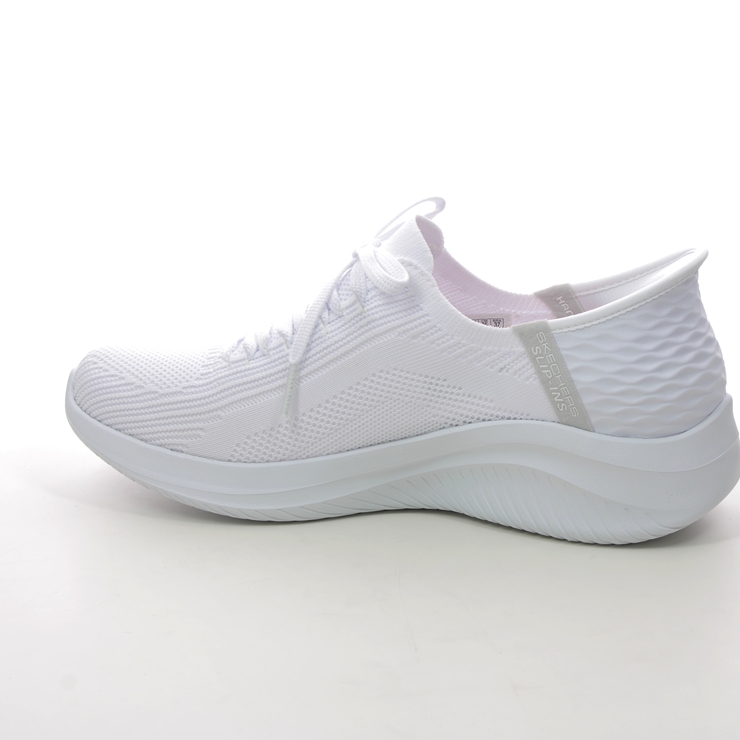 Skechers Slip Ins Ultra Flex WHT White Womens trainers 149710