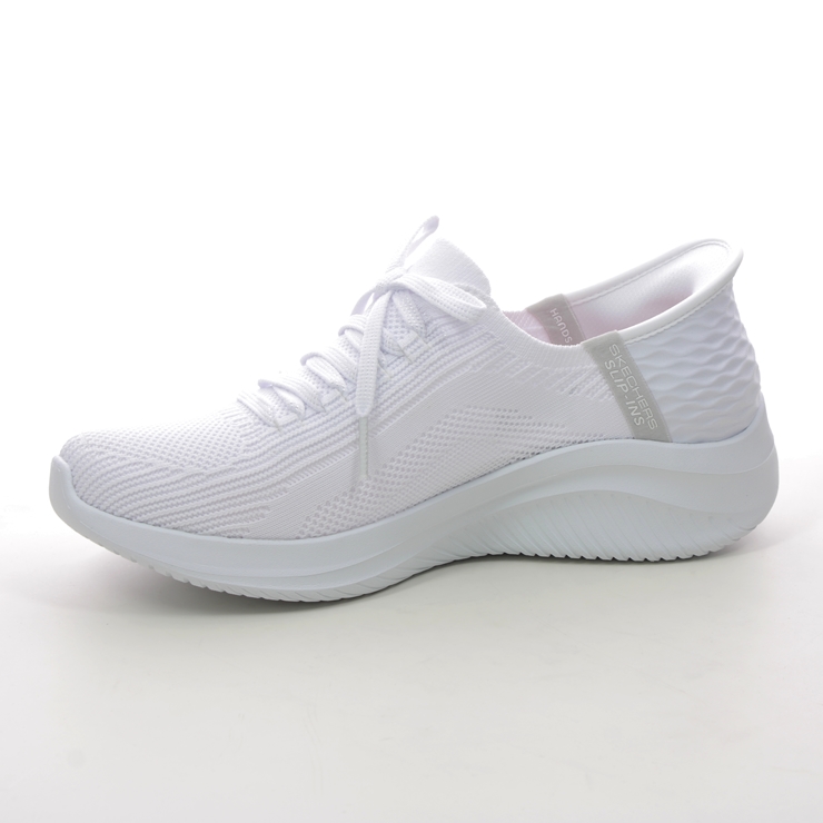 Skechers Slip Ins Ultra Flex WHT White Womens trainers 149710