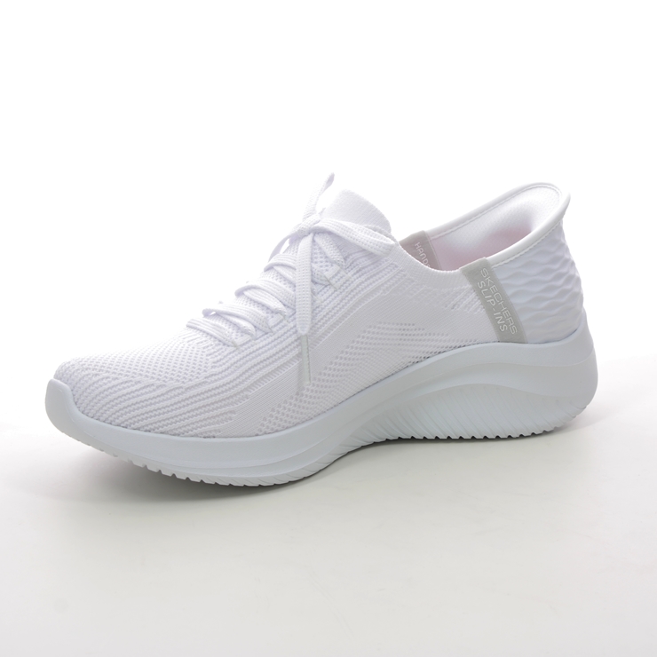 Skechers Slip Ins Ultra Flex WHT White Womens trainers 149710