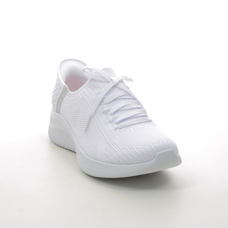 Skechers Slip Ins Ultra Flex WHT White Womens trainers 149710