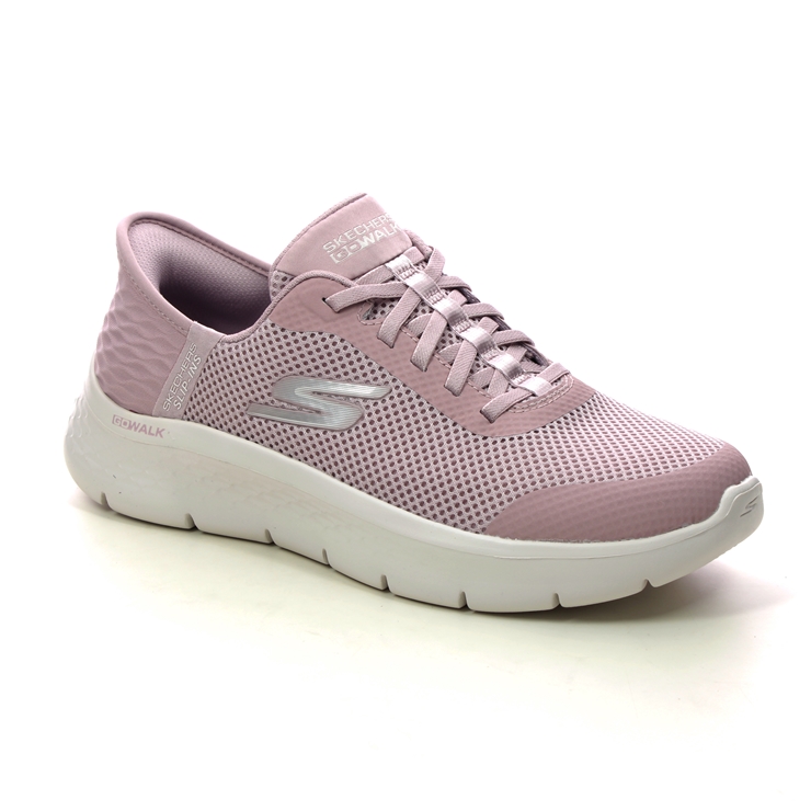 Skechers Slip Ins Go Walk Bungee MVE Mauve Womens trainers 124836