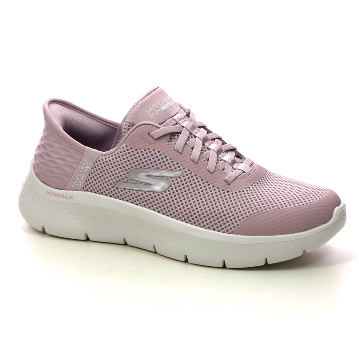 Skechers Slip Ins Go Walk Bungee MVE Mauve Womens trainers 124836