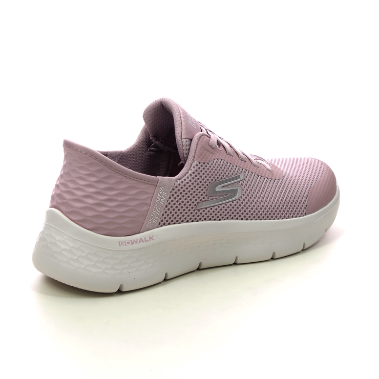 Skechers Slip Ins Go Walk Bungee MVE Mauve Womens trainers 124836