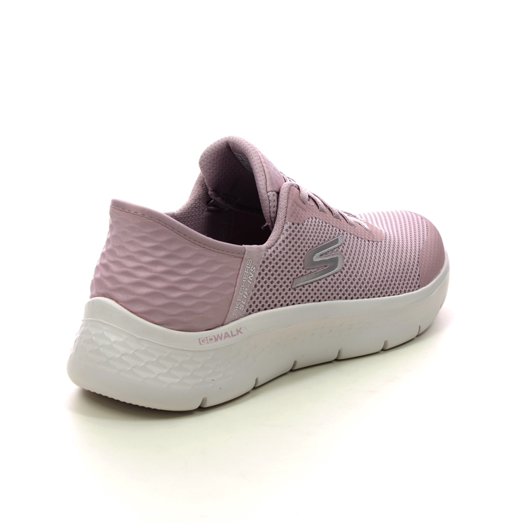 Skechers Slip Ins Go Walk Bungee MVE Mauve Womens trainers 124836