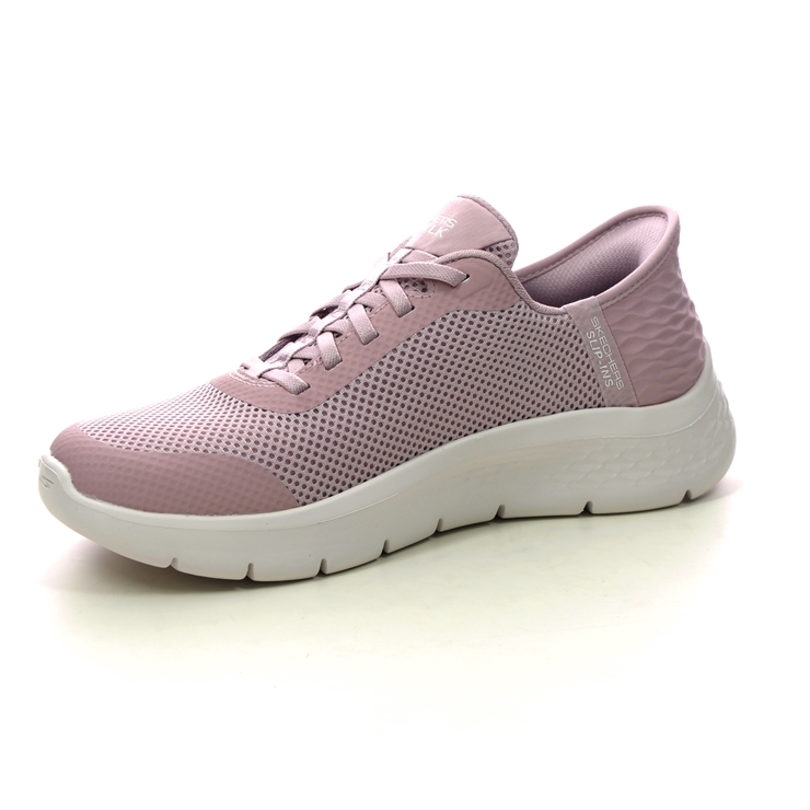 Skechers Slip Ins Go Walk Bungee MVE Mauve Womens trainers 124836