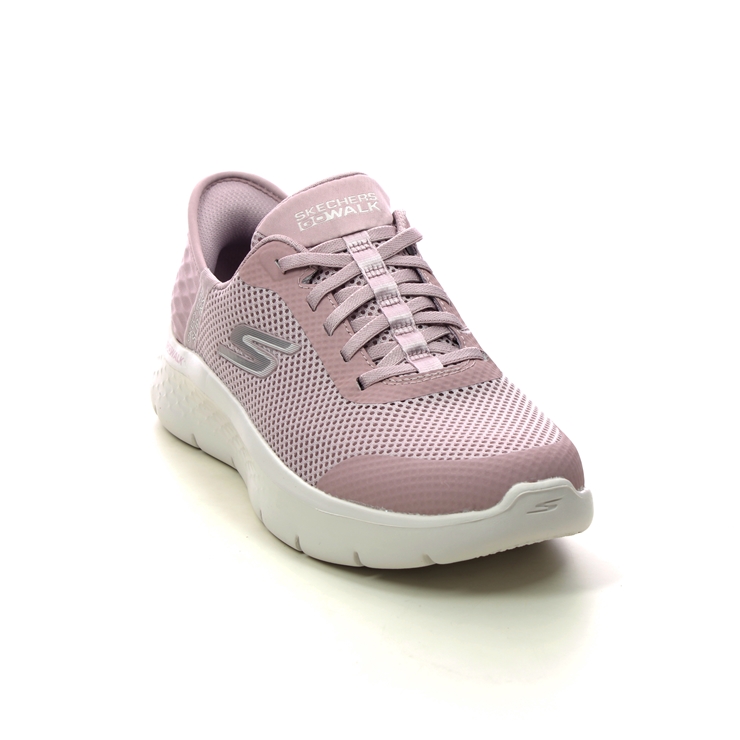 Skechers Slip Ins Go Walk Bungee MVE Mauve Womens trainers 124836