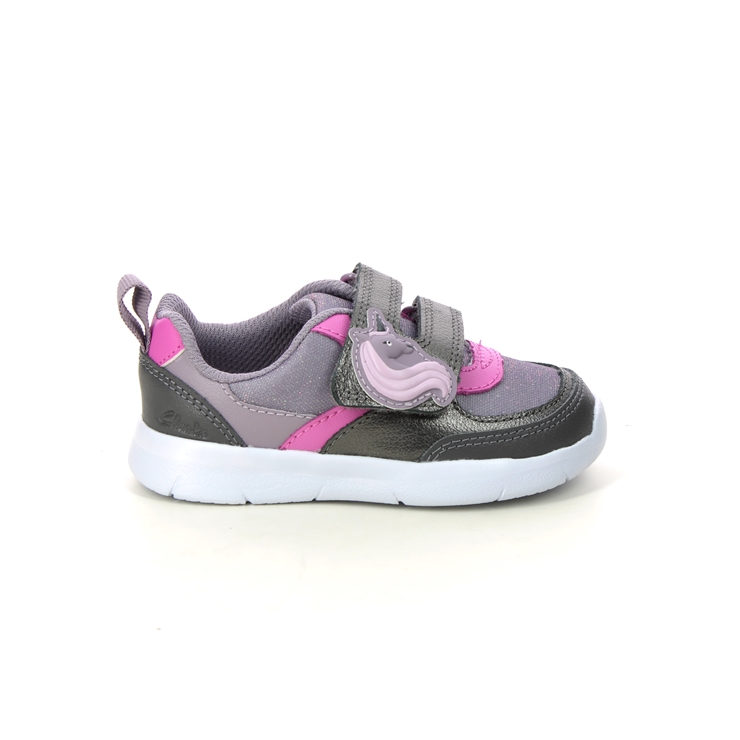 Clarks sneakers hot sale womens purple