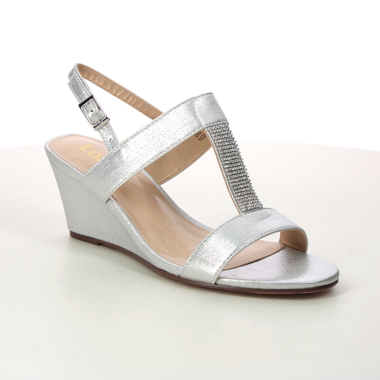 Lotus silver sale wedge sandals