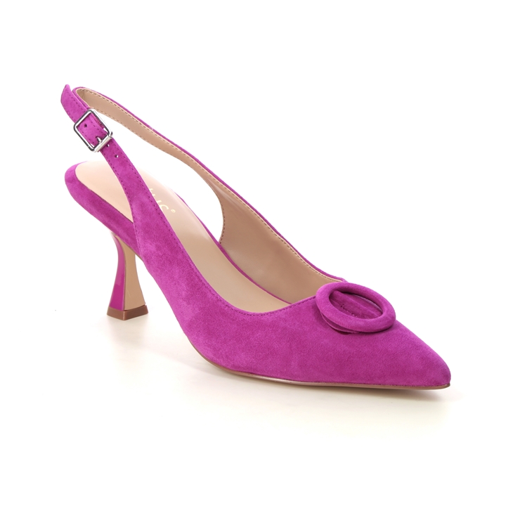 Lotus Delfina Kitten Fuchsia Suede Womens Slingback Shoes