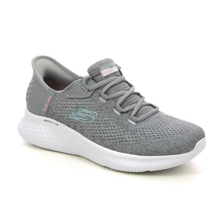 Skechers Slip Ins Lace GYMT Grey Womens trainers 150012